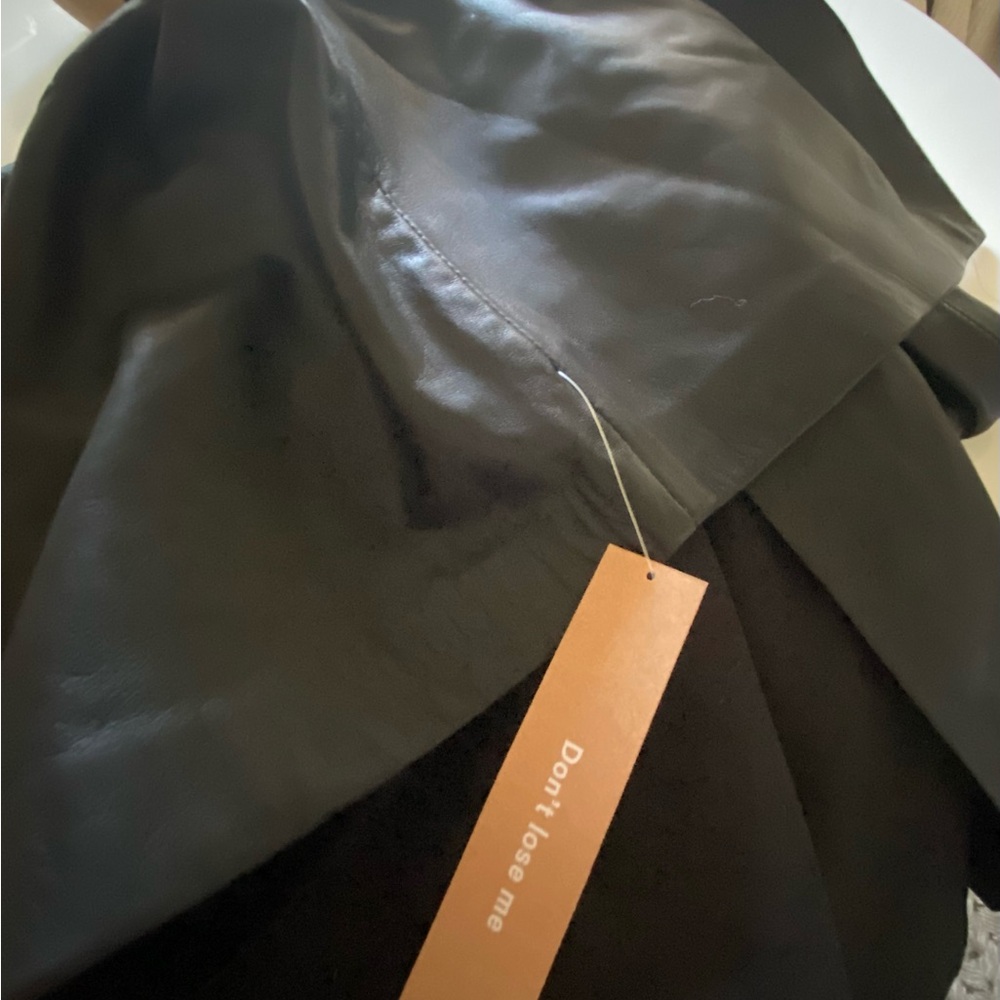 Reformation Veda Tazz Leather Maxi Skirt Size 12 - Picture 8 of 8